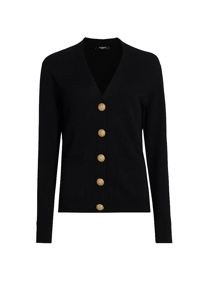Loose Cashmere-Wool Cardigan
