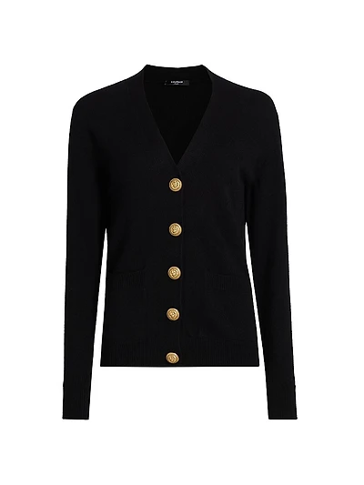 Loose Cashmere-Wool Cardigan