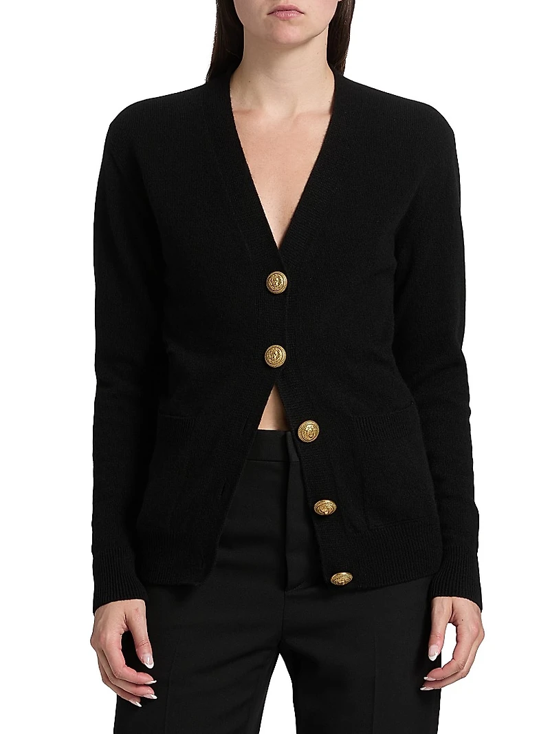 Loose Cashmere-Wool Cardigan