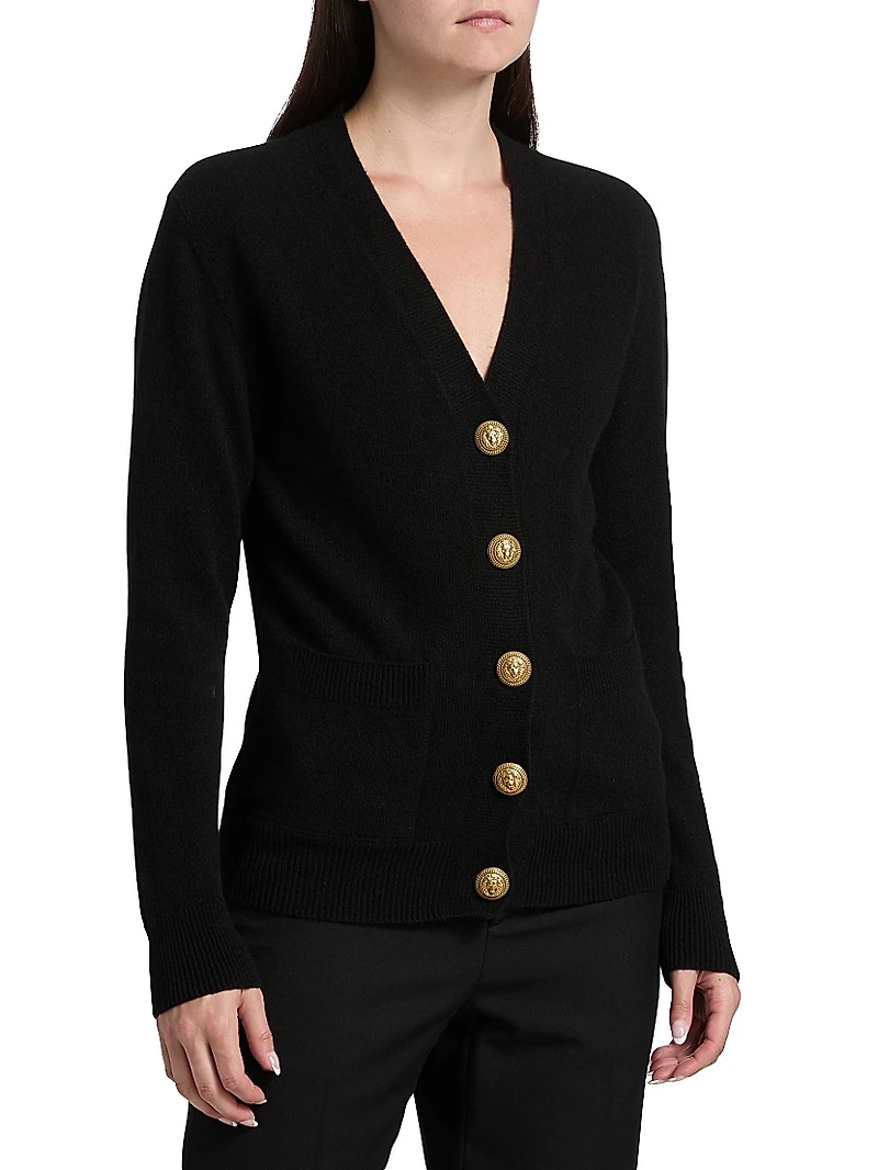 Loose Cashmere-Wool Cardigan