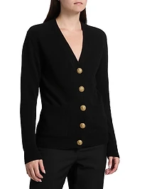 Loose Cashmere-Wool Cardigan
