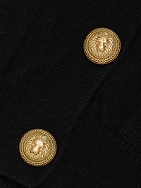 Loose Cashmere-Wool Cardigan