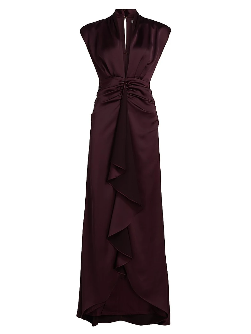 Catrin Waterfall Hi-Low Gown