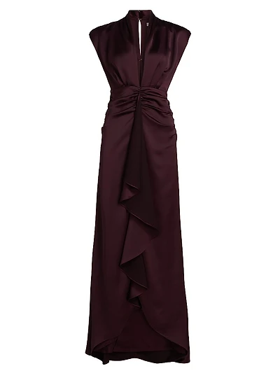 Catrin Waterfall Hi-Low Gown