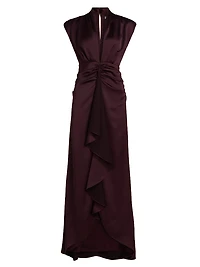 Catrin Waterfall Hi-Low Gown