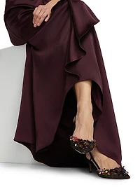 Catrin Waterfall Hi-Low Gown