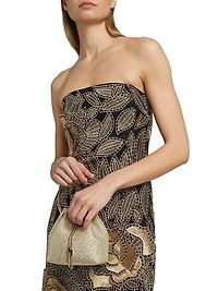 Venetia Lace Strapless Midi-Dress