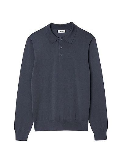 Ribbed Polo Shirt