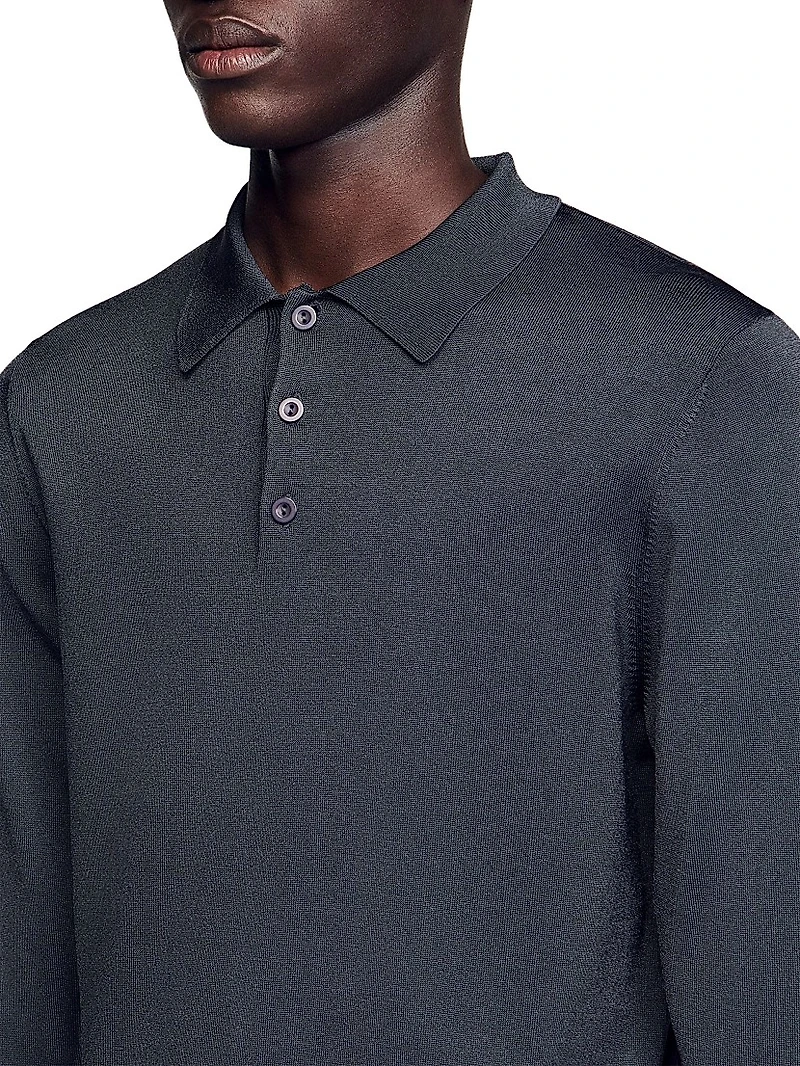 Ribbed Polo Shirt