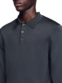 Ribbed Polo Shirt