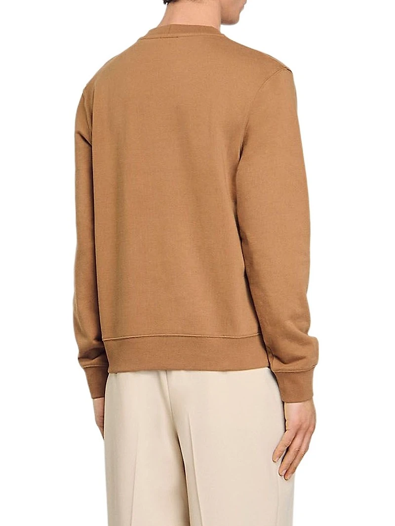Sweatshirt with Flower Patch