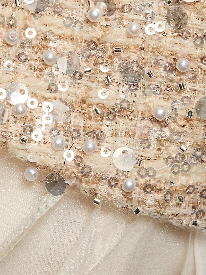 Catalina Sequined Ruffle Minidress