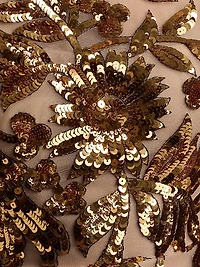 Aurelia Floral-Sequined Minidress