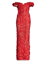 Jasmine Off-the-Shoulder Gown