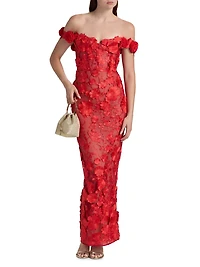 Jasmine Off-the-Shoulder Gown