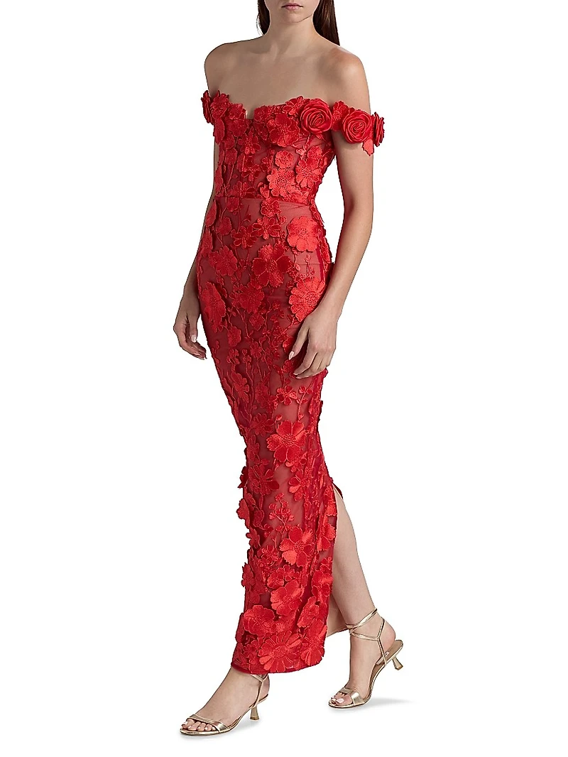 Jasmine Off-the-Shoulder Gown