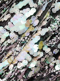 Midnight Embroidered A-Line Gown