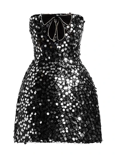 Maraya Sequined Bandeau Minidress