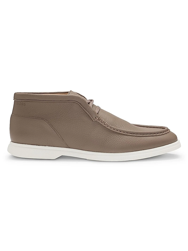 Desert Boots Tumbled Leather with Apron Toe