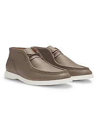 Desert Boots Tumbled Leather with Apron Toe
