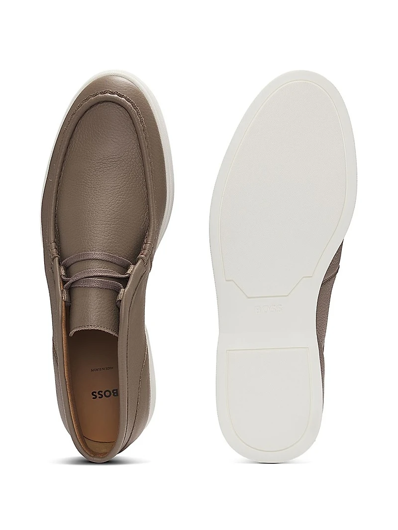 Desert Boots Tumbled Leather with Apron Toe