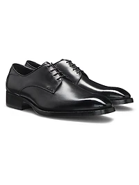 Burnished-Leather Derby Shoes