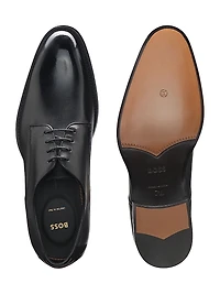 Burnished-Leather Derby Shoes