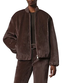 Maris Faux Fur Bomber Jacket