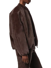 Maris Faux Fur Bomber Jacket
