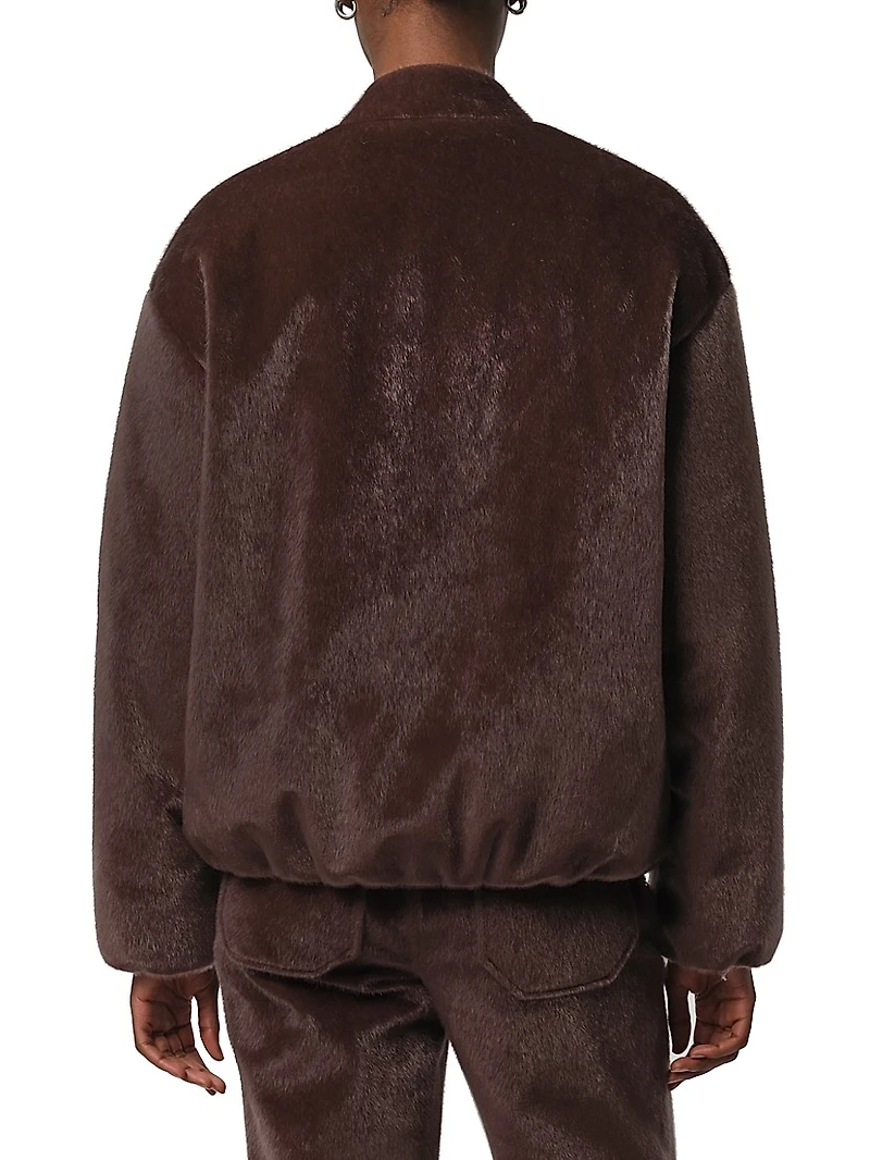 Maris Faux Fur Bomber Jacket