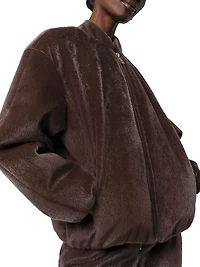 Maris Faux Fur Bomber Jacket