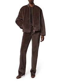 Maris Faux Fur Bomber Jacket