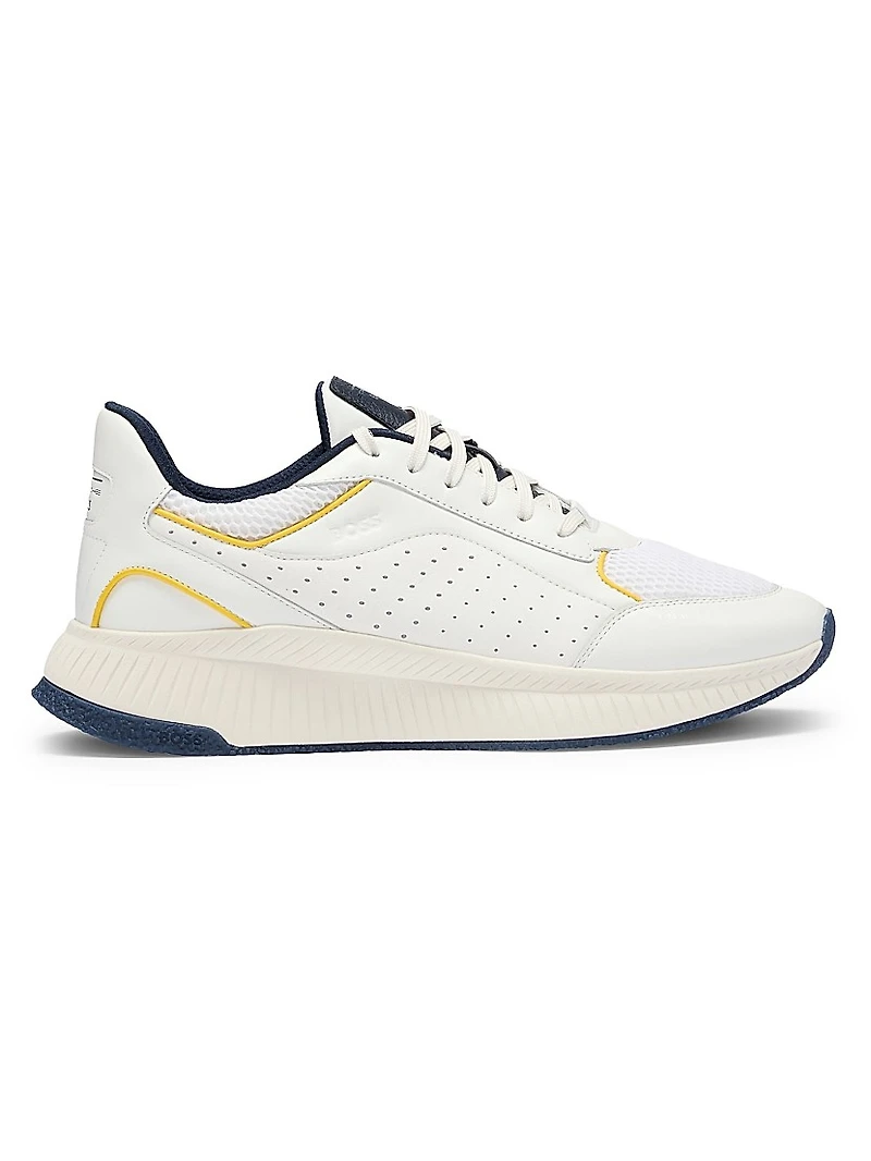 Porsche x BOSS Perforated-Leather Trainers Sneakers