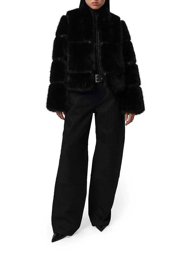 Sai Faux-Sable Fur Coat