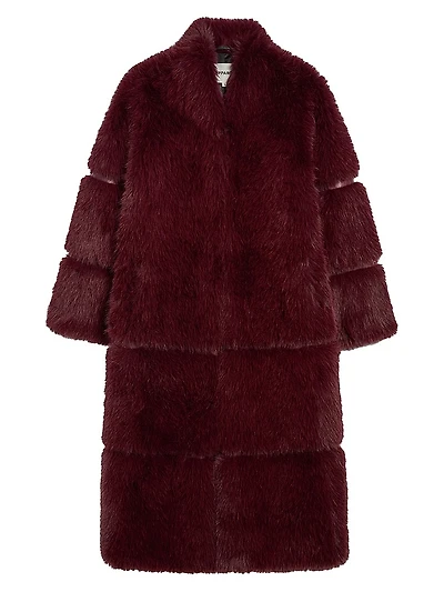 Sylke Faux-Sable Fur Coat