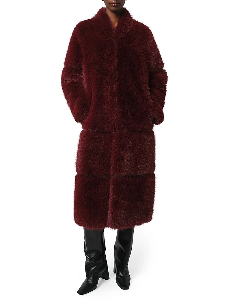 Sylke Faux-Sable Fur Coat