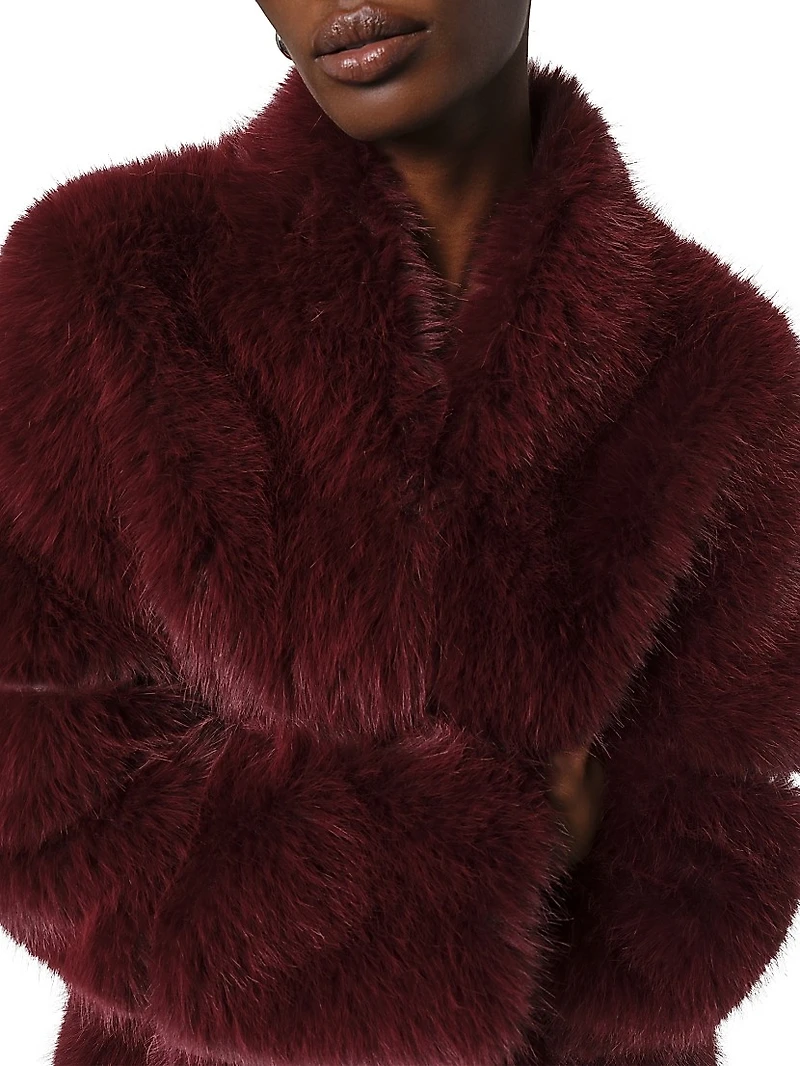 Sylke Faux-Sable Fur Coat
