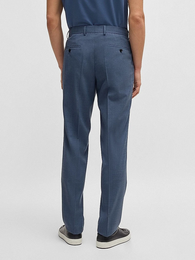 Slim-Fit Suit in Patterned Stretch Cloth