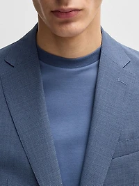Slim-Fit Suit in Patterned Stretch Cloth