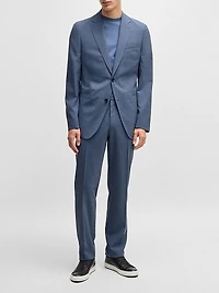 Slim-Fit Suit in Patterned Stretch Cloth