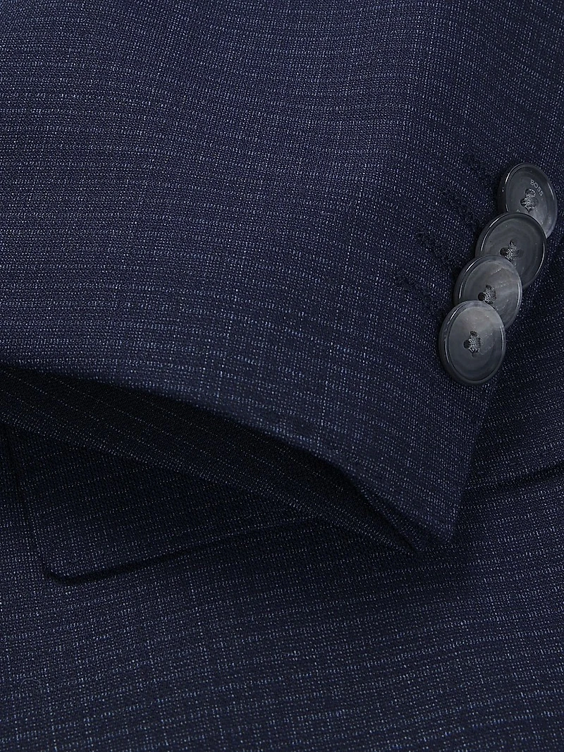 Regular-Fit Three-Piece Suit Stretch Wool