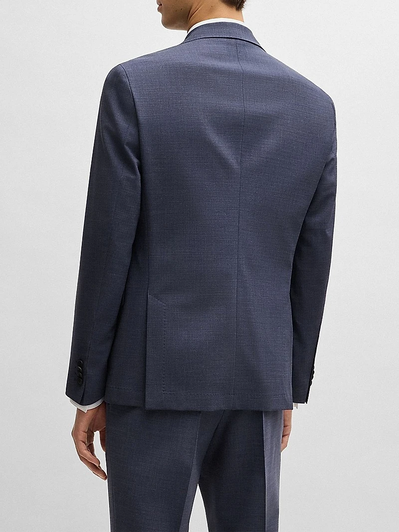 Slim-Fit Suit Micro-Patterned Performance-Stretch Fabric