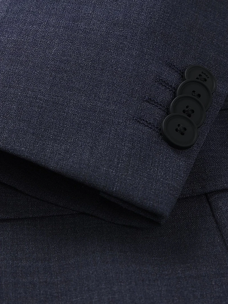 Slim-Fit Suit Micro-Patterned Performance-Stretch Fabric
