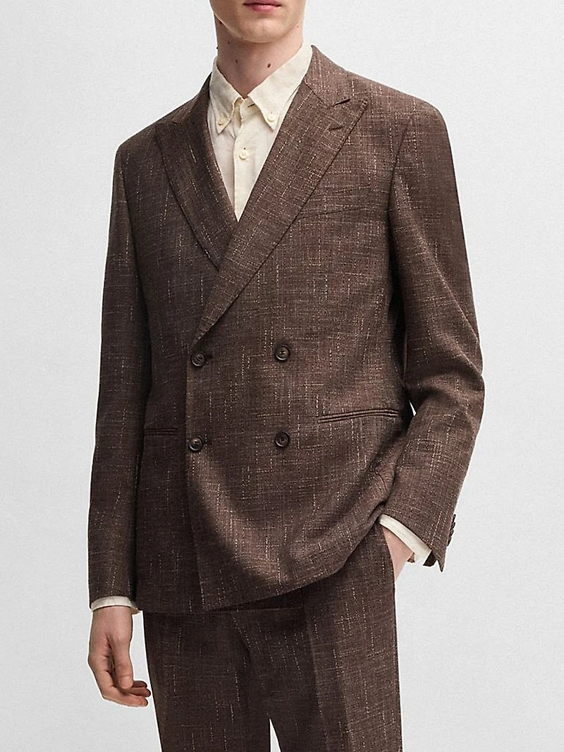 Two-Piece Suit Patterned Tweed