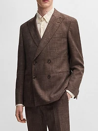 Two-Piece Suit Patterned Tweed