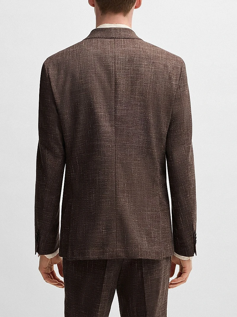 Two-Piece Suit Patterned Tweed