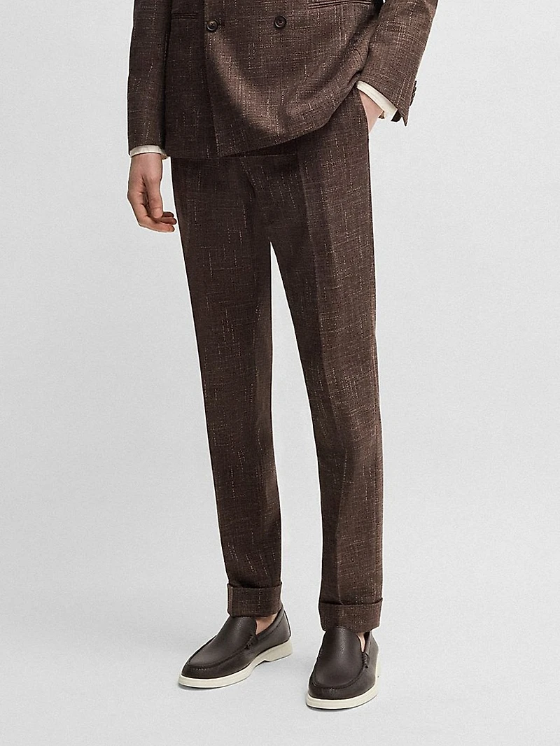 Two-Piece Suit Patterned Tweed