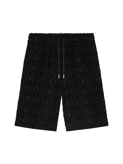 Cotton Terry Logo Shorts