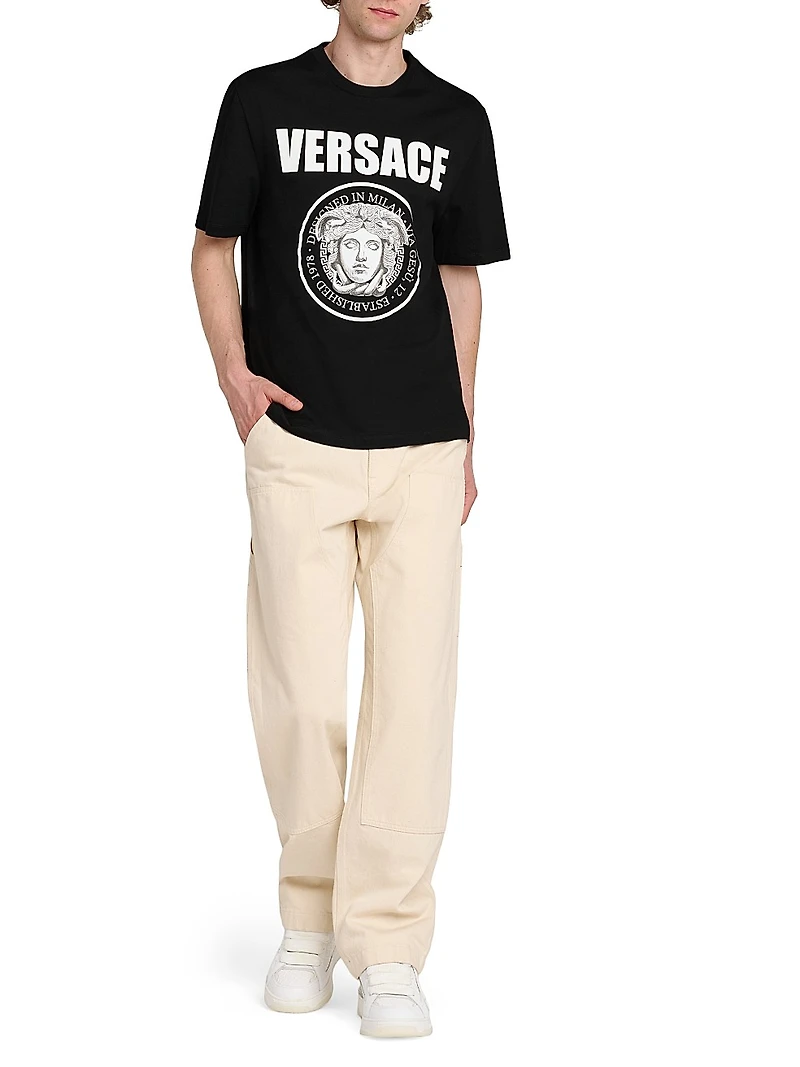 Medusa Rock Print Cotton T-Shirt