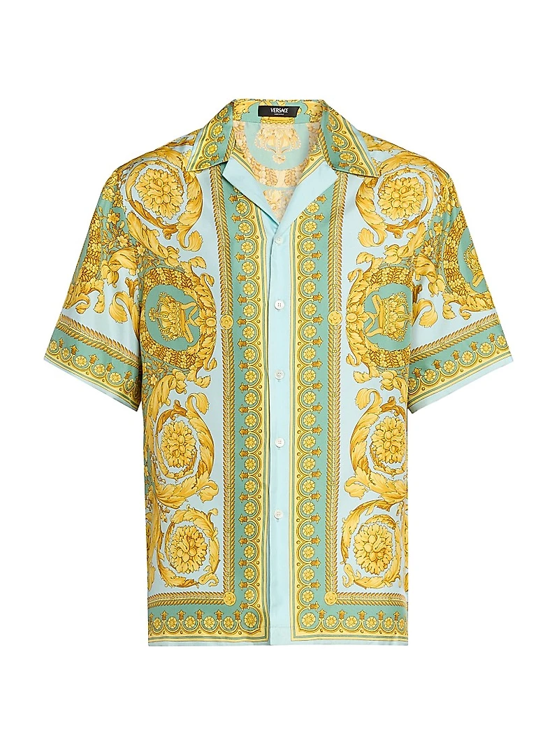 Barocco 92 Print Silk Shirt